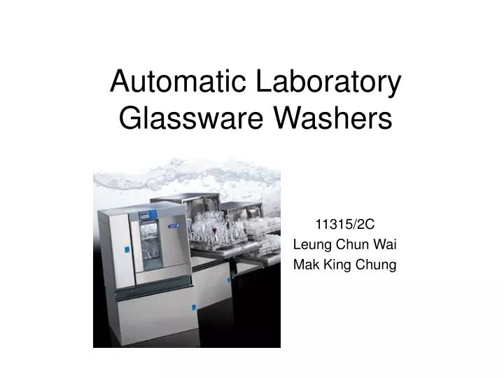 automatic laboratory glassware washers