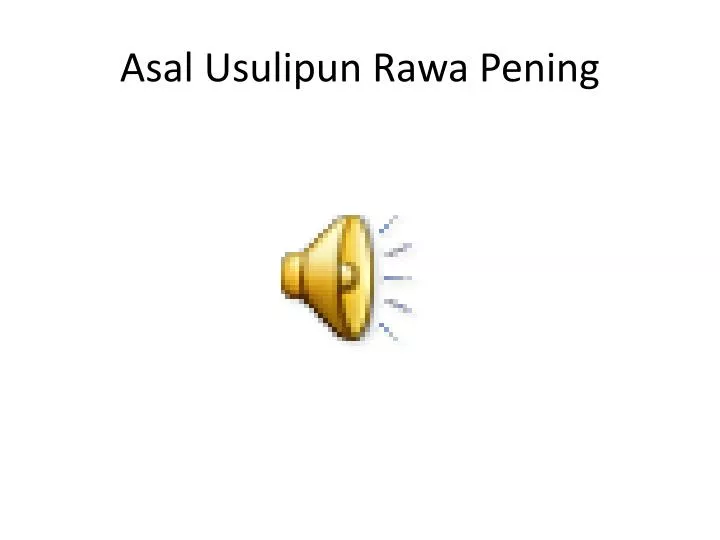 asal usulipun rawa pening