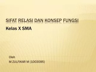 oleh m zulfikar m 1003095