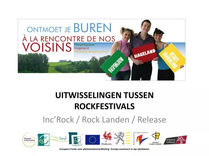 uitwisselingen tussen rockfestivals inc rock rock landen release