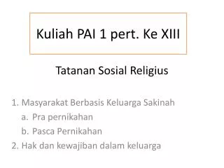 tatanan sosial religius