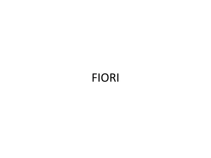 fiori