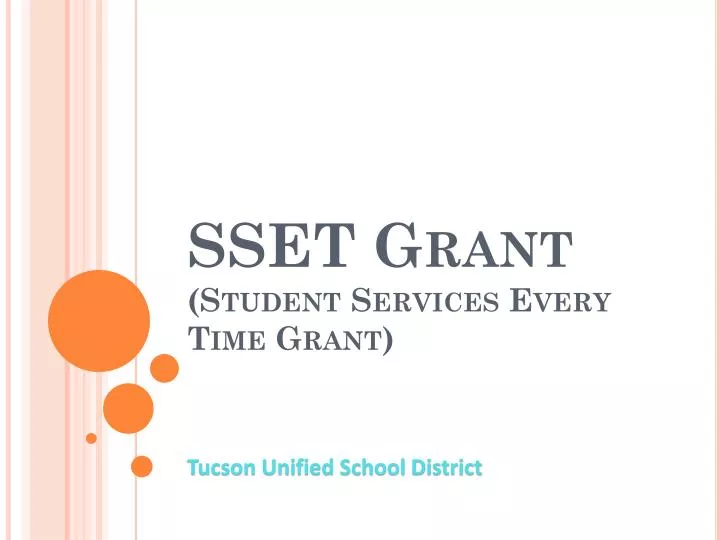 sset grant student services every time grant