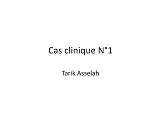 cas clinique n 1