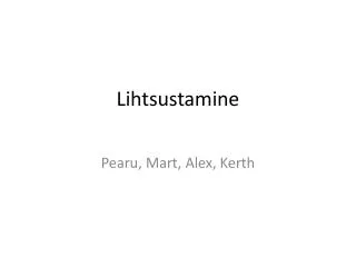 lihtsustamine