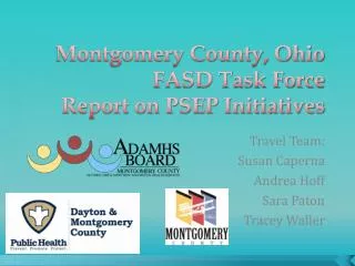 Montgomery County, Ohio FASD Task Force Report on PSEP Initiatives