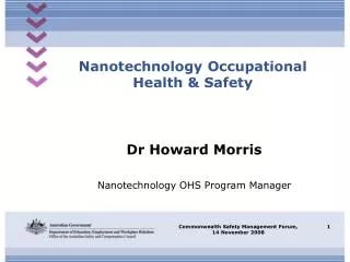 Nanotechnology Occupational Health &amp; Safety
