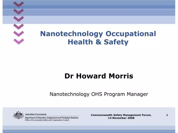 nanotechnology occupational health safety