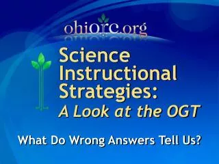 Science Instructional Strategies: A Look at the OGT