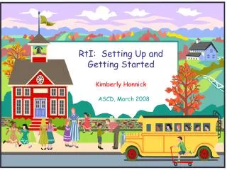 RtI: Setting Up and Getting Started