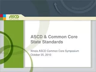 ASCD &amp; Common Core State Standards