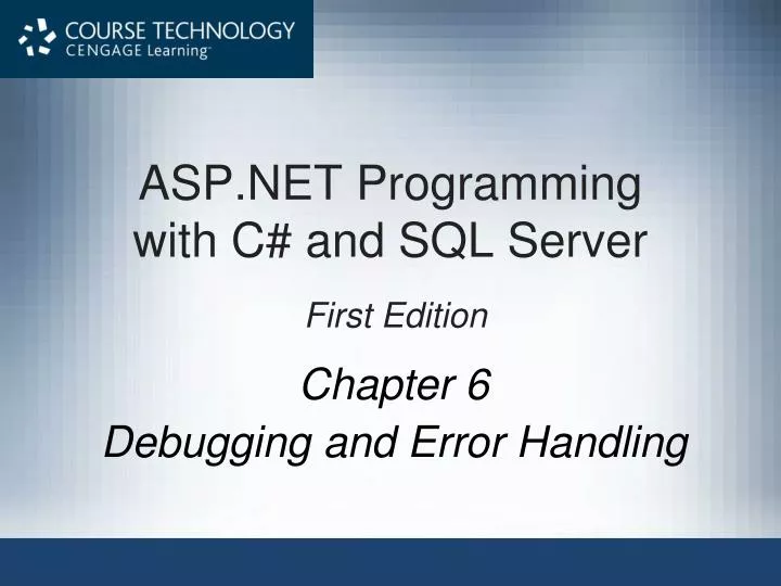 asp net programming with c and sql server first edition