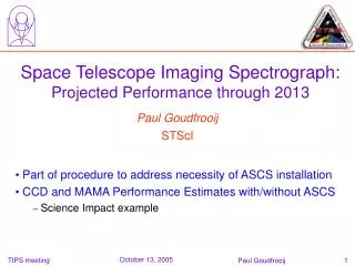 Space Telescope Imaging Spectrograph: Projected Performance through 2013