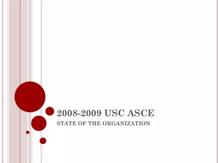 2008 2009 usc asce