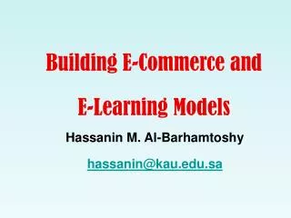 Building E-Commerce and E-Learning Models