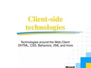 Client-side technologies