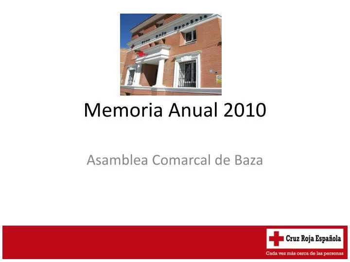 memoria anual 2010