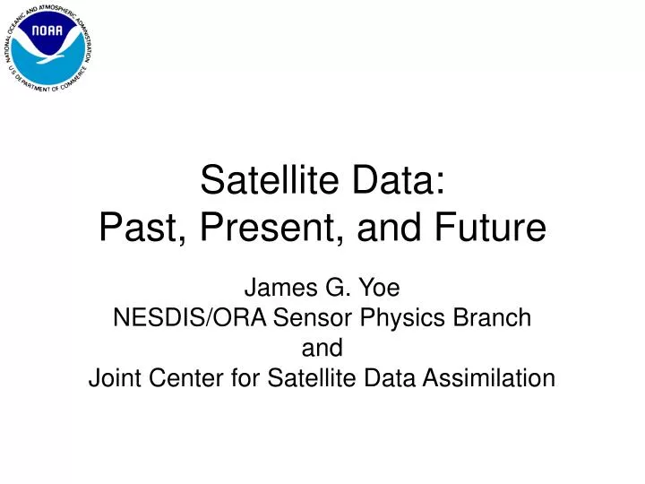 satellite data past present and future