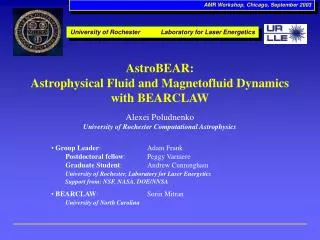 AstroBEAR: Astrophysical Fluid and Magnetofluid Dynamics with BEARCLAW