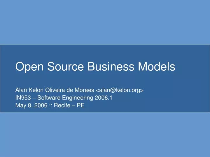 open source business models
