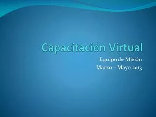 capacitaci n virtual