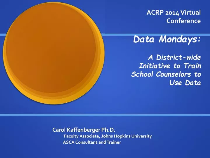 carol kaffenberger ph d faculty associate johns hopkins university asca consultant and trainer