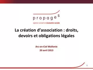la cr ation d association droits devoirs et obligations l gales