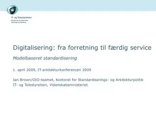 digitalisering fra forretning til f rdig service