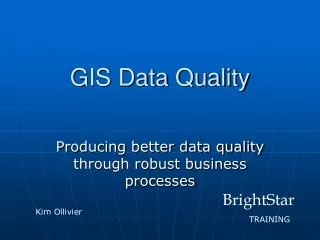 GIS Data Quality