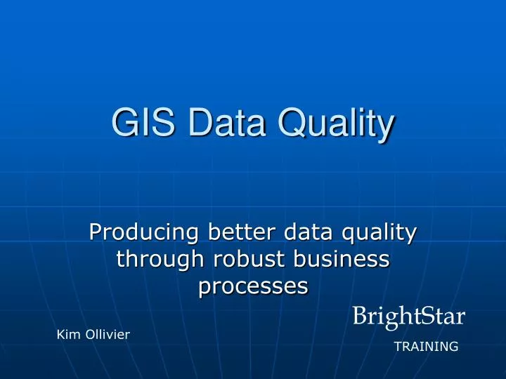 gis data quality