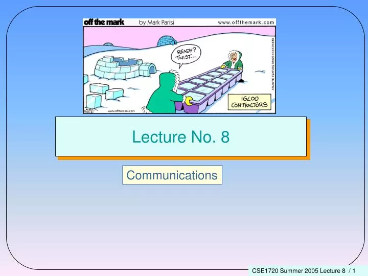 lecture no 8