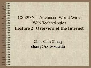 Chin-Chih Chang chang@cs.twsu