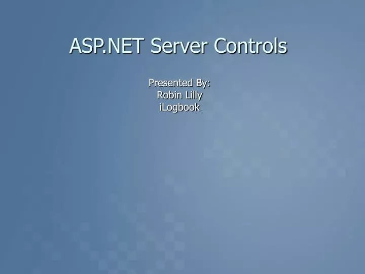 asp net server controls
