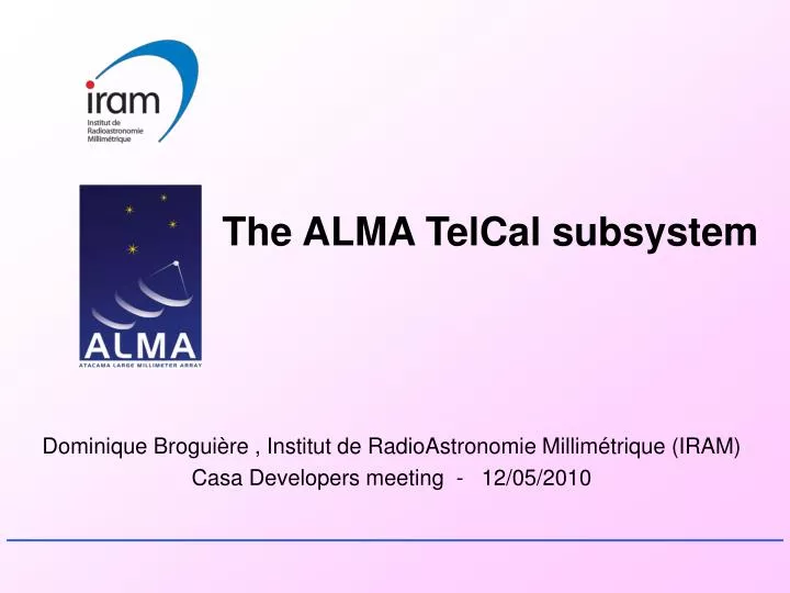 the alma telcal subsystem