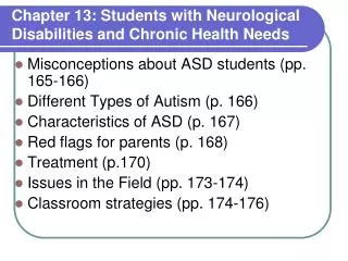 Chapter 13: Students with Neurological Disabilities and Chronic Health Needs