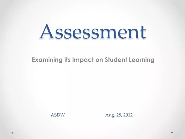 assessment