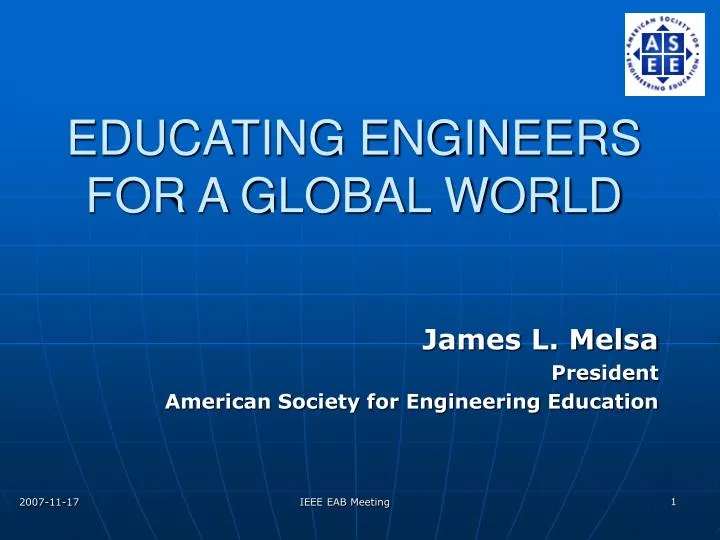 educating engineers for a global world