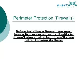 Perimeter Protection (Firewalls)