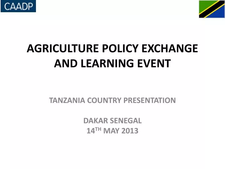 agriculture policy exchange and learning event