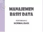 MANAJEMEN BASIS DATA - slide 1