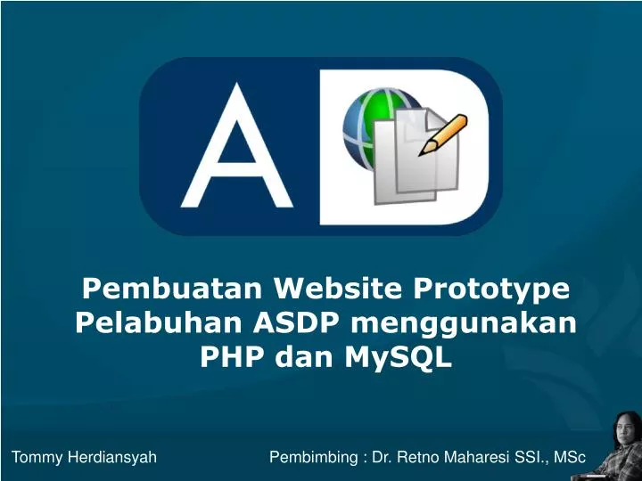 pembuatan website prototype pelabuhan asdp menggunakan php dan mysql