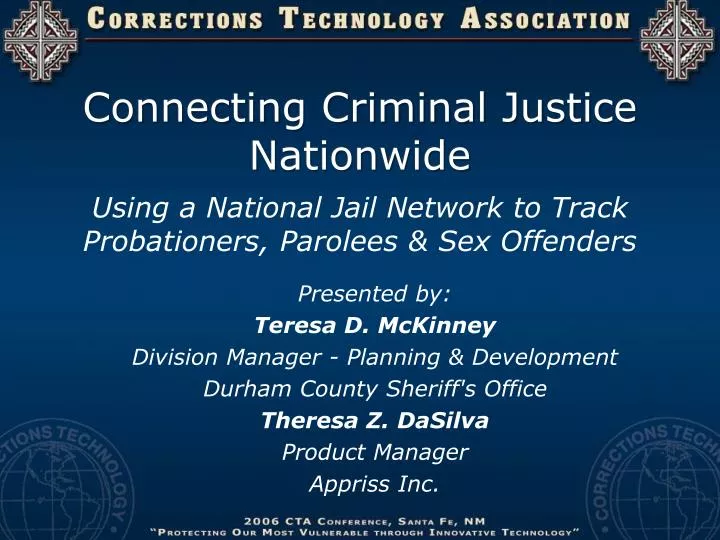 connecting criminal justice nationwide