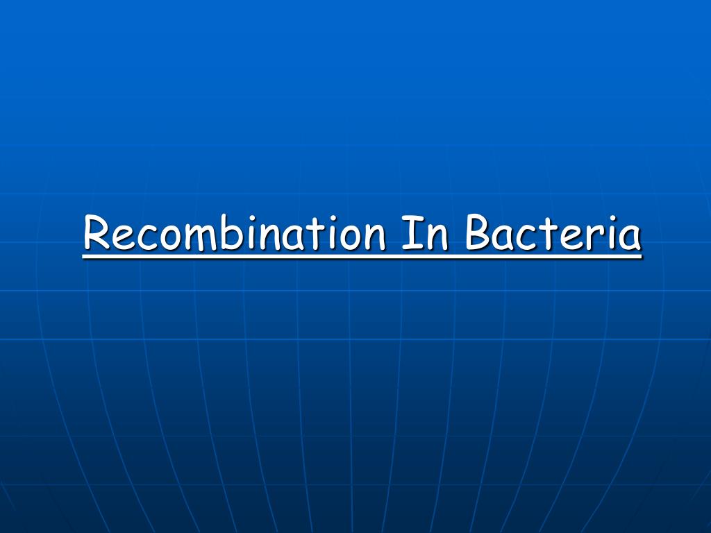 PPT - Recombination In Bacteria PowerPoint Presentation, free download ...