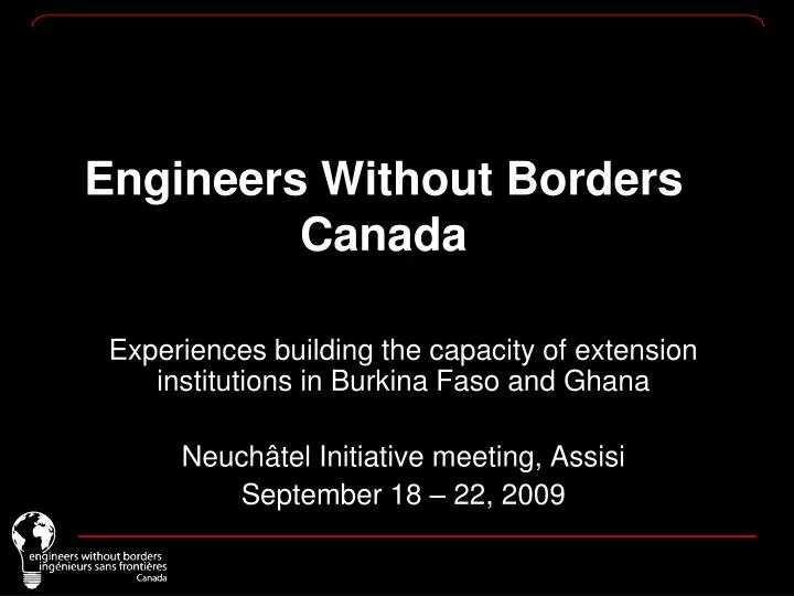 engineers without borders canada
