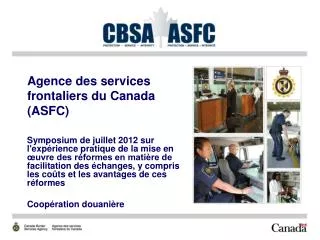 agence des services frontaliers du canada asfc