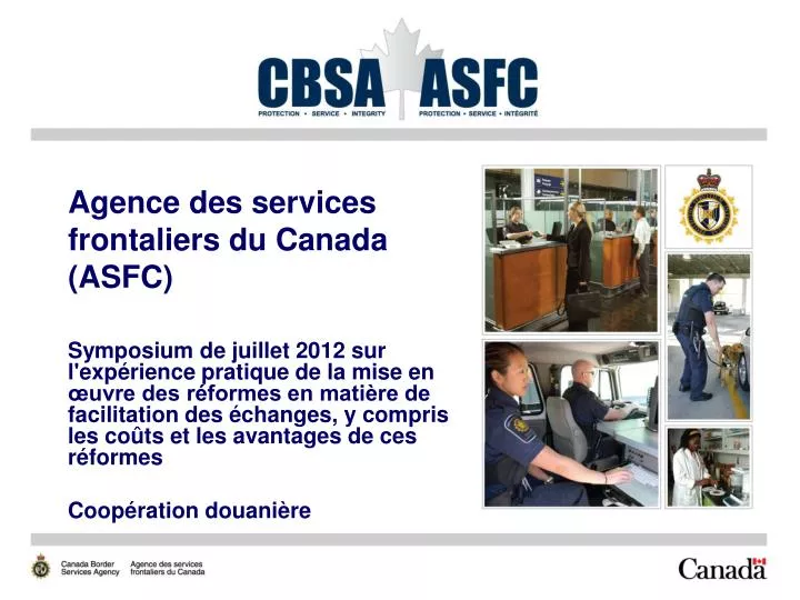 agence des services frontaliers du canada asfc