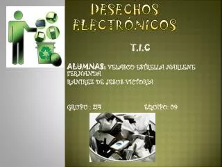 desechos electr nicos