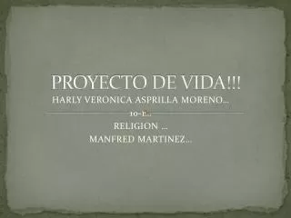 proyecto de vida