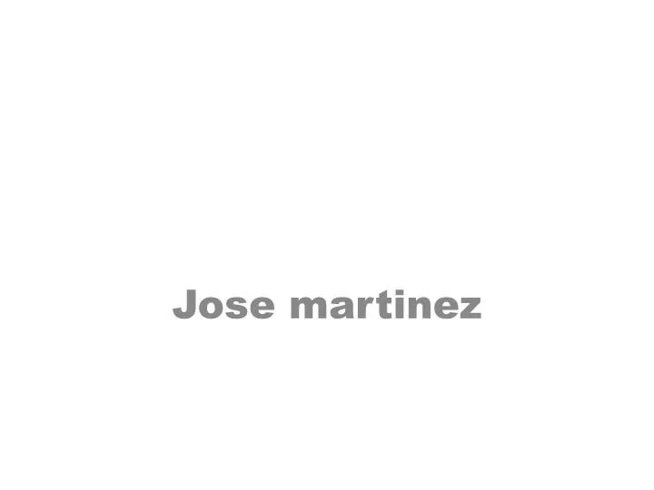 jose martinez