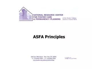 ASFA Principles